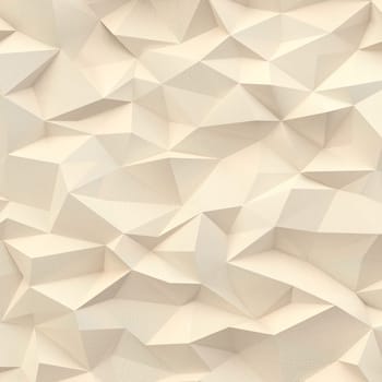 Abstract triangles low poly facet background, 3d render illustration