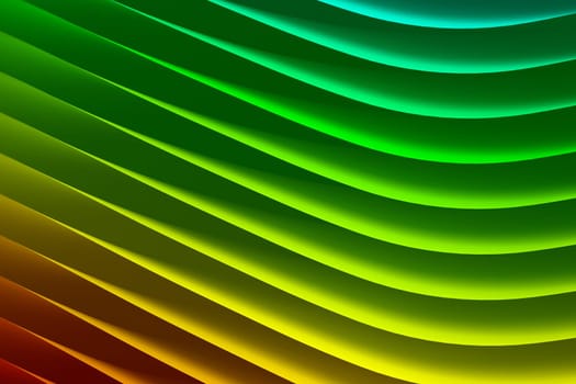 Abstract background with colorful vivid wavy lines with rainbow colors. 3D illustration background