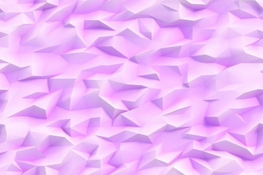 Abstract triangles low poly facet background, 3d render illustration