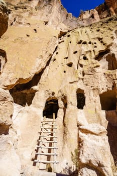 Cavates - natural cavities in the cliff face expanded by ancestral puebloans