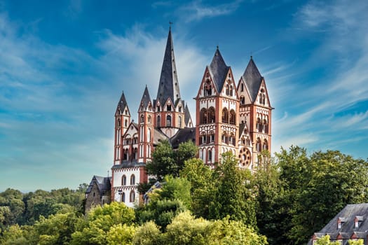 The Limburg Cathedral, also called Georgsdom after its patron saint St. Georg, has been the cathedral church of the Limburg diocese since 1827 and towers above the old town of Limburg an der Lahn.