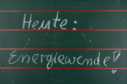 School board with note - Today what new