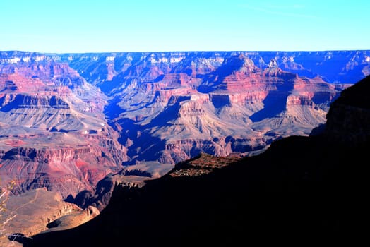 Late afternoon in the Grand Canyon Arizona