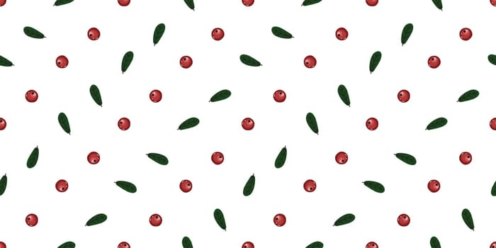 delicate pattern for textiles. Red berries seamless pattern. childrens. Forest berries on a white background.