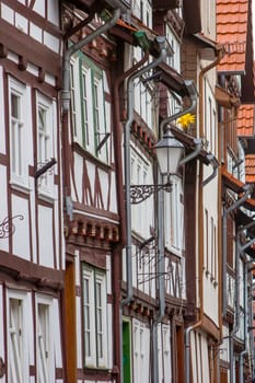 picturesque houses in Bad Sooden-Allendorf in the Werra Valley in Germany, Hessen