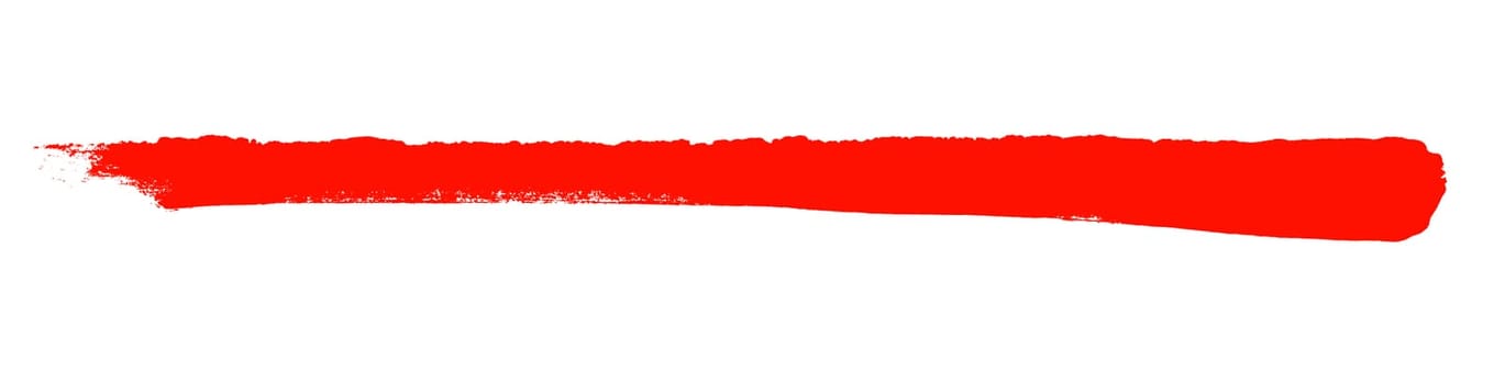 Long red brush drawing with red color - Paintbrush background