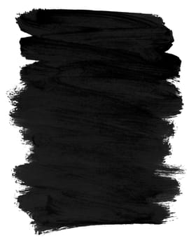 Fast painted black brush strokes on white background