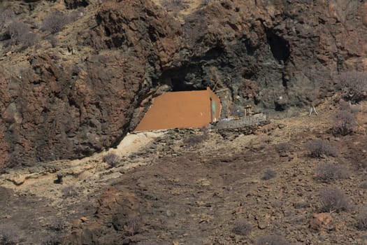 Barranco de Fataga on the Canary Island of Gran Canaria in summer