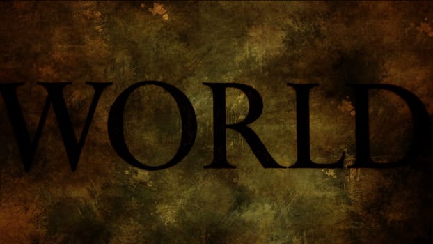 World text on grunge background