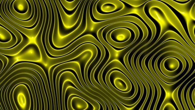 3D illustration rows of colorful stripes rippling