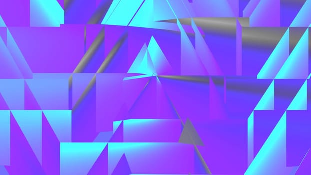 3D Illustration of Abstract  geometric shapes