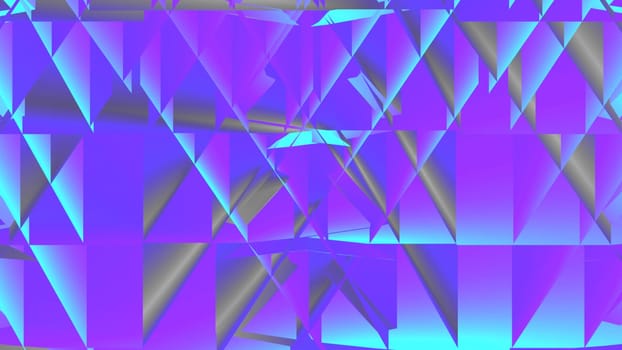 3D Illustration of Abstract  geometric shapes