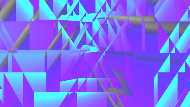 3D Illustration of Abstract  geometric shapes