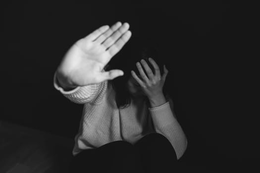 Women violence and abused concept. Stop domestic violence against women and human trafficking.