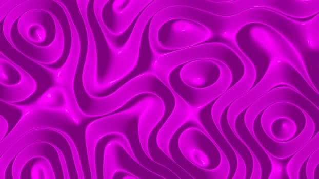 3D illustration of of rows of colorful stripes rippling