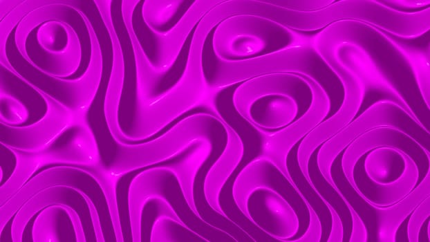 3D illustration of of rows of colorful stripes rippling