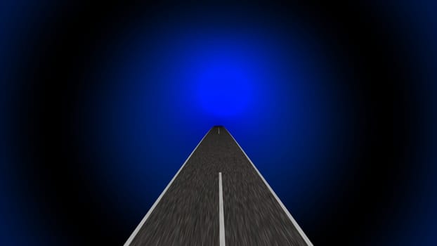 Driving into the world of fantasy and illusion 3d illustration