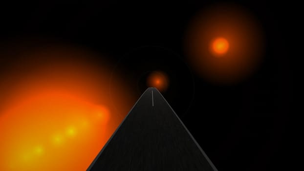 Driving into the world of fantasy and illusion 3d illustration