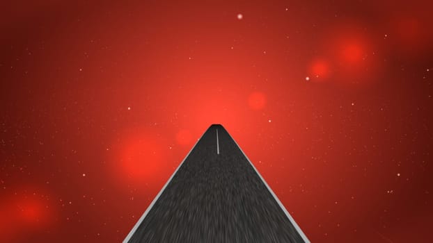 Driving into the world of fantasy and illusion 3d illustration