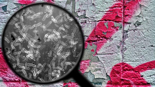 Searching for bacteria on surface