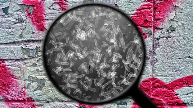 Searching for bacteria on surface