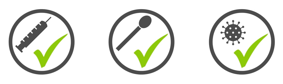 Vaccinated, tested or Recoverd - Coronavirus Banner