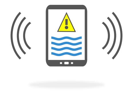 Smartphone Warning: Flood, High Tide or Heavy Rain