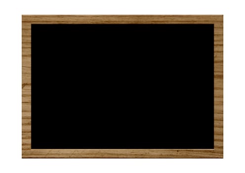 Wooden chalkboard with blank black texture