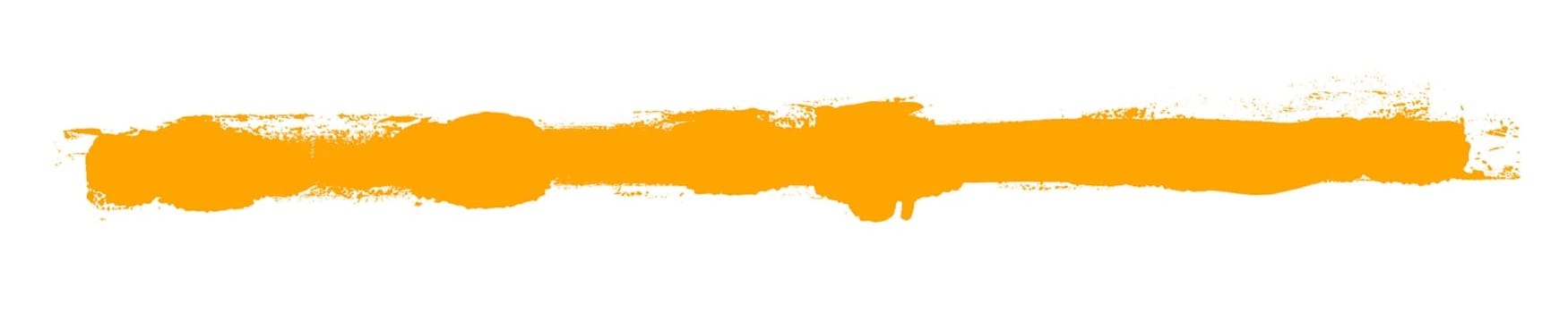 Orange stroke made with brush - Dirty painting