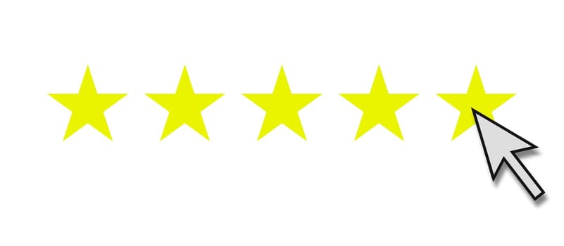 Top Feedback - Five star rating online
