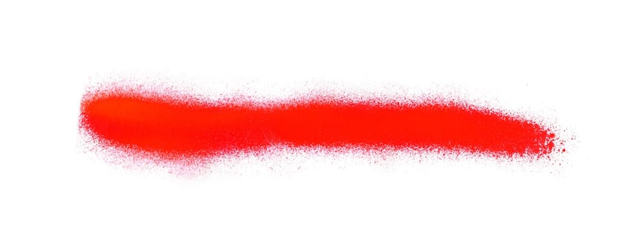 Hand drawn graffiti banner with red color