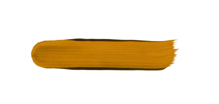 Gold brown paintbrush banner - Hand drawn painting