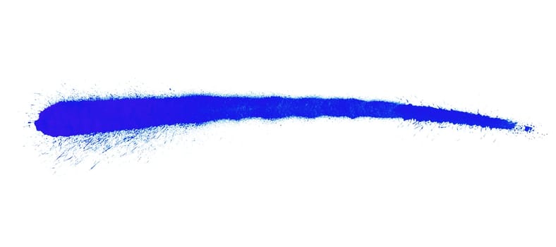 Graffiti spray: Long blue stripe