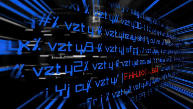 Decoding on computer screen  concept