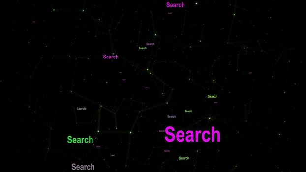 Search text against network  background