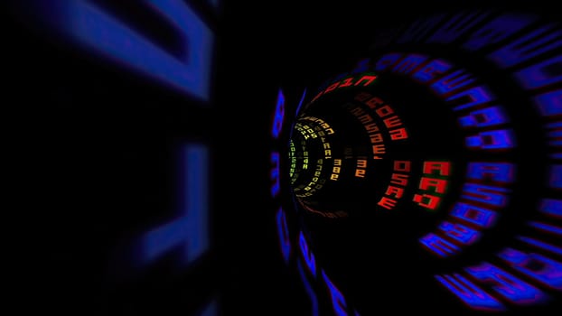 Driving through the binary data tunnel,Driving through the binary data tunnel