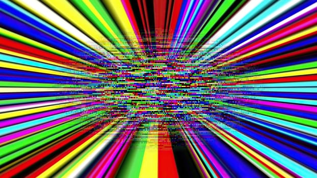 Colorful light rays and pixels,Colorful light rays and pixels