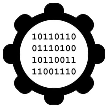 Binary code and wheel