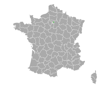 Map of Seine-Saint-Denis in France