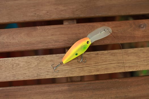 Wobbler with a large blade for deep sea fishing