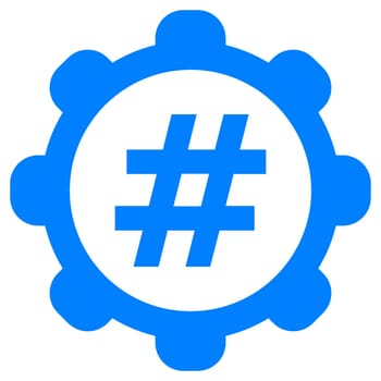 Hashtag and wheel