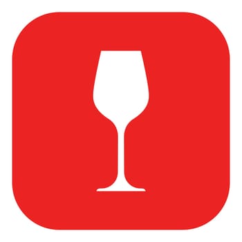 Wine glass and app icon