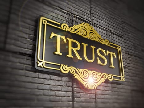 Trust signboard