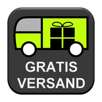 Modern exempt button with truck icon shows: Free shipping