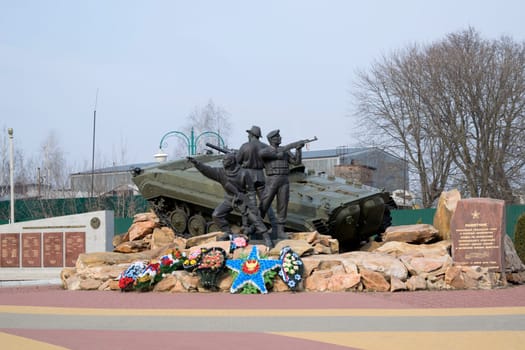 Monument to participants of local wars and military conflicts. Orel City of Russia