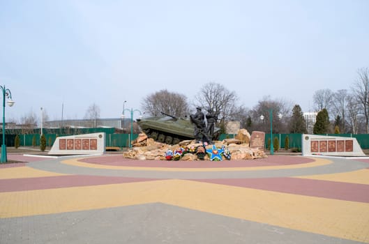Monument to participants of local wars and military conflicts. Orel City of Russia