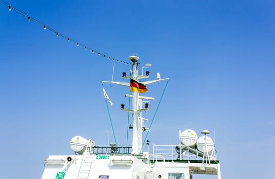 Under the German flag