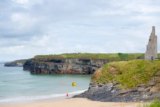 Ballybunion Sea & Cliff Rescue Service at ballybunion cliffs castle and beach of  county kerry ireland