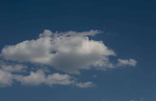 beautiful regional eye against the blue day sky, midday spring