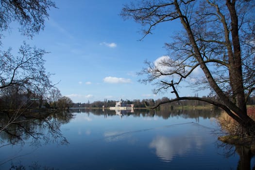 View of the Holy Lake in Potsdam with the Marble Palace